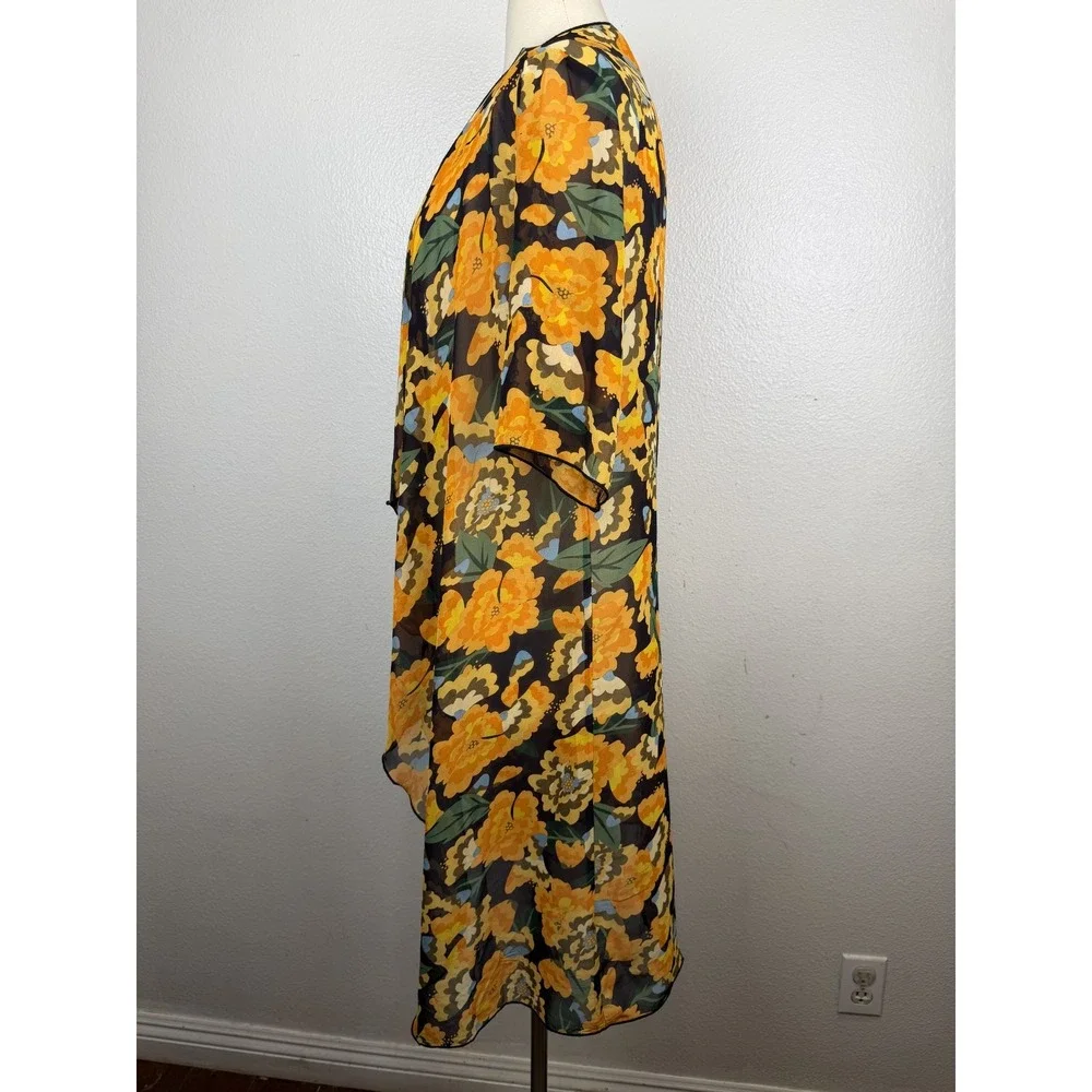NWOT LuLaRoe SHIRLEY Floral Kimono Duster Multi Color Size S